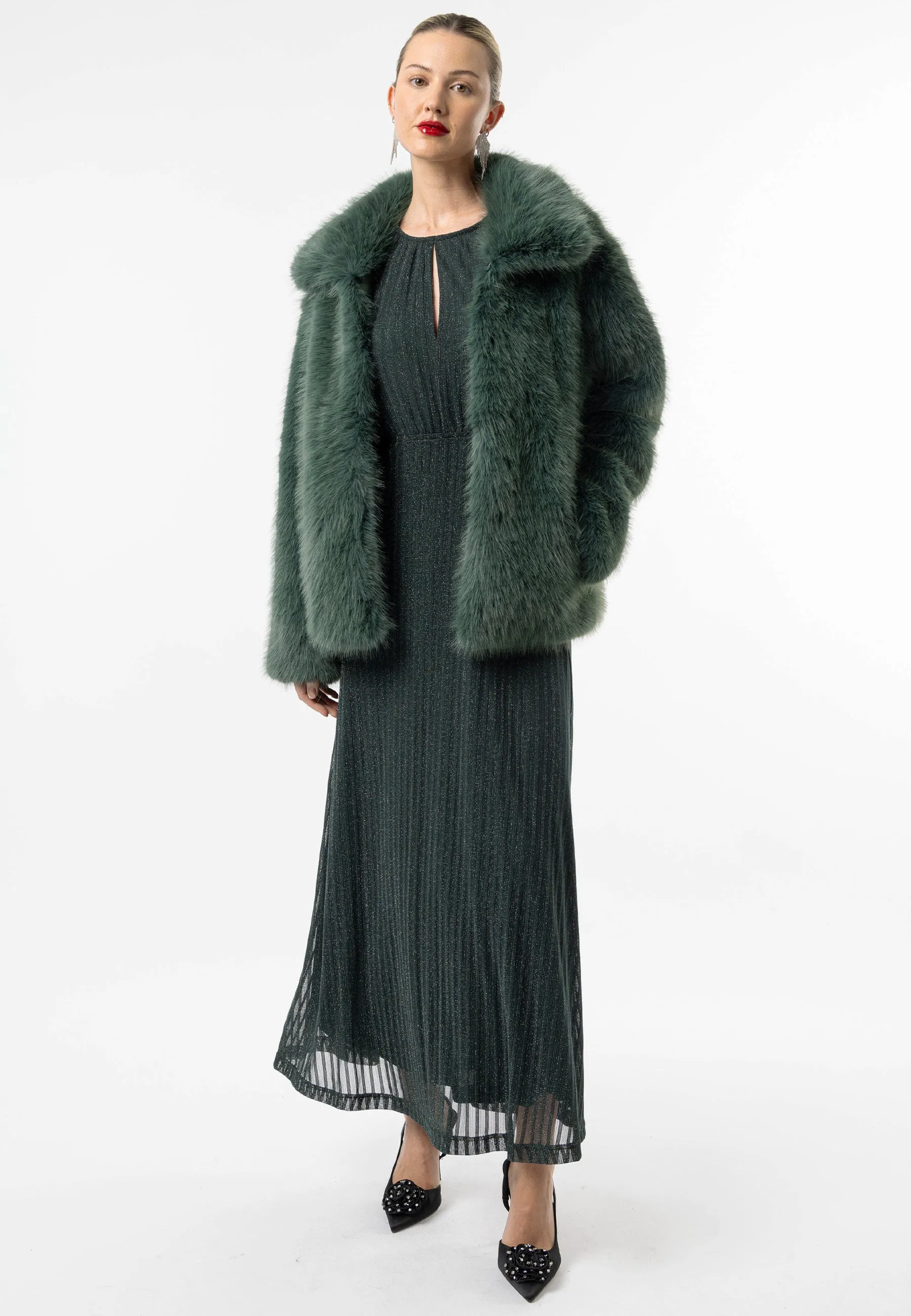 (3p. Pack) Faux Fur Coat
