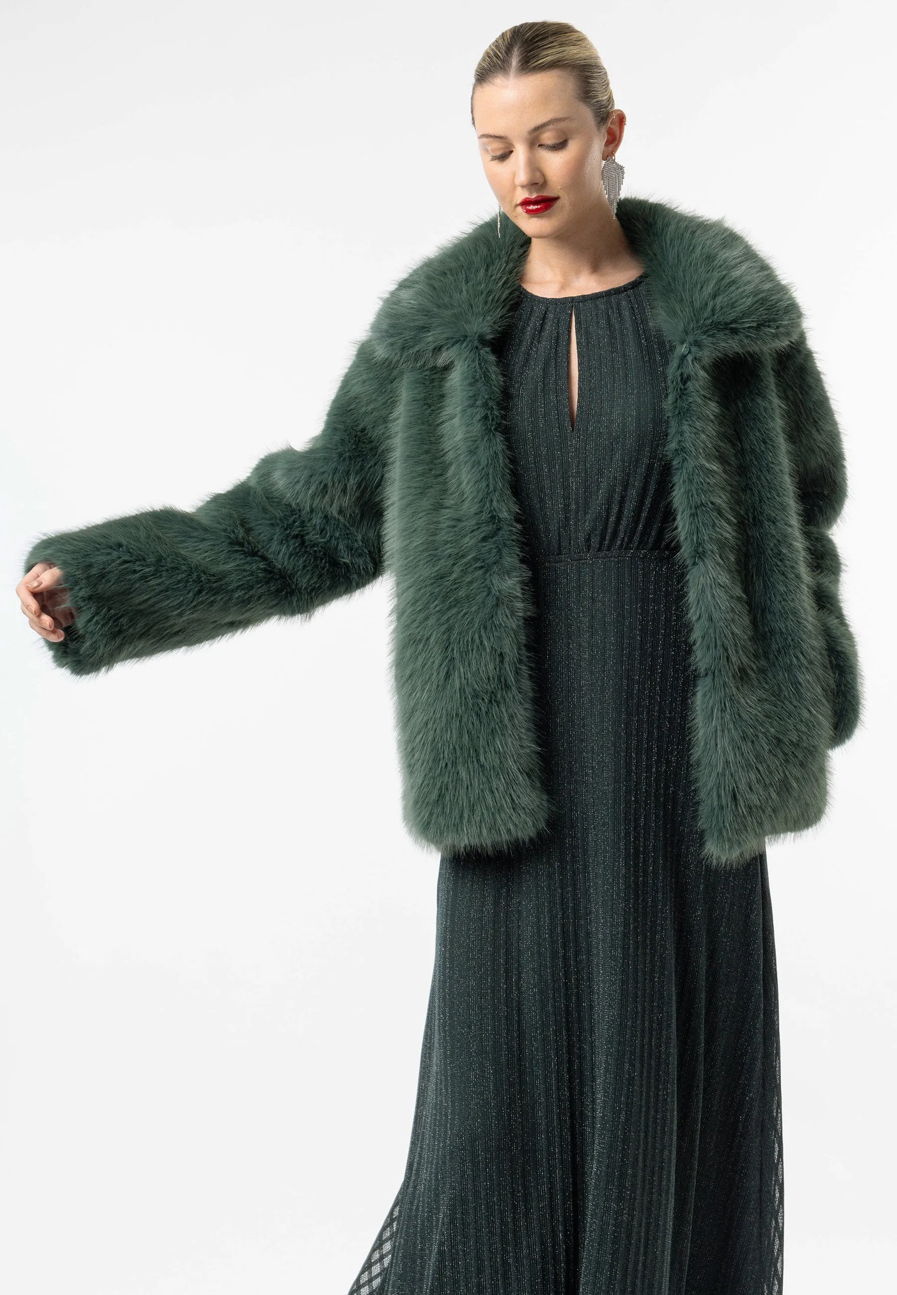 (3p. Pack) Faux Fur Coat