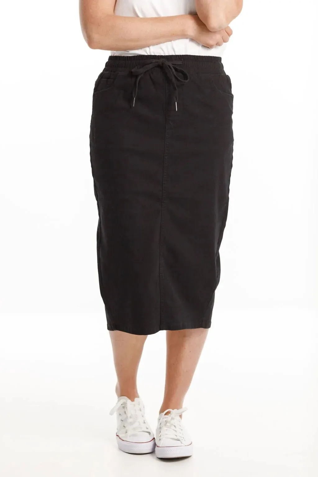 DENIM MIDI SKIRT