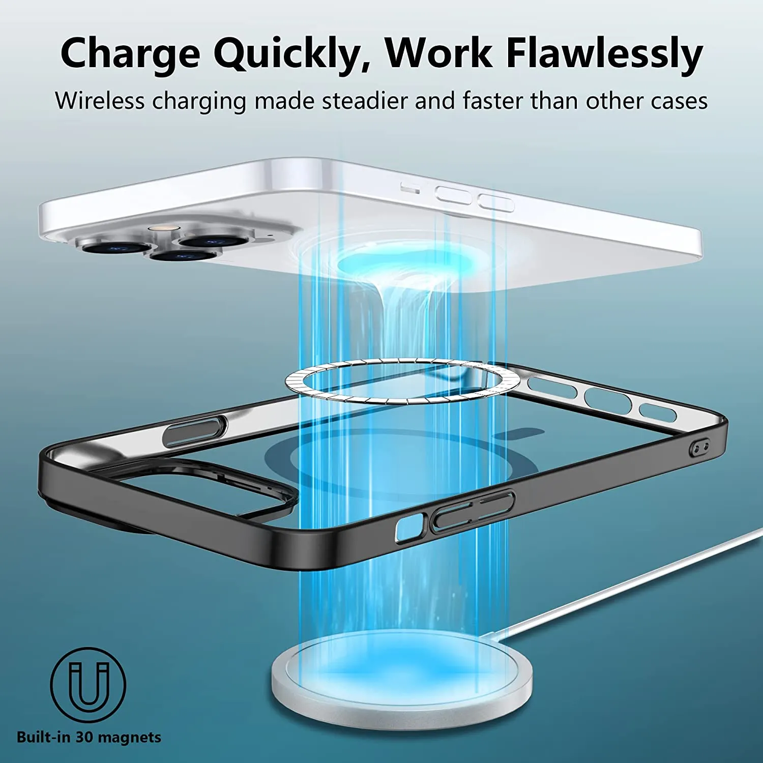 iPhone 14 Pro Max Case Shockproof Wireless Case