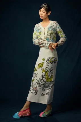 Laza Skirt in Ivory