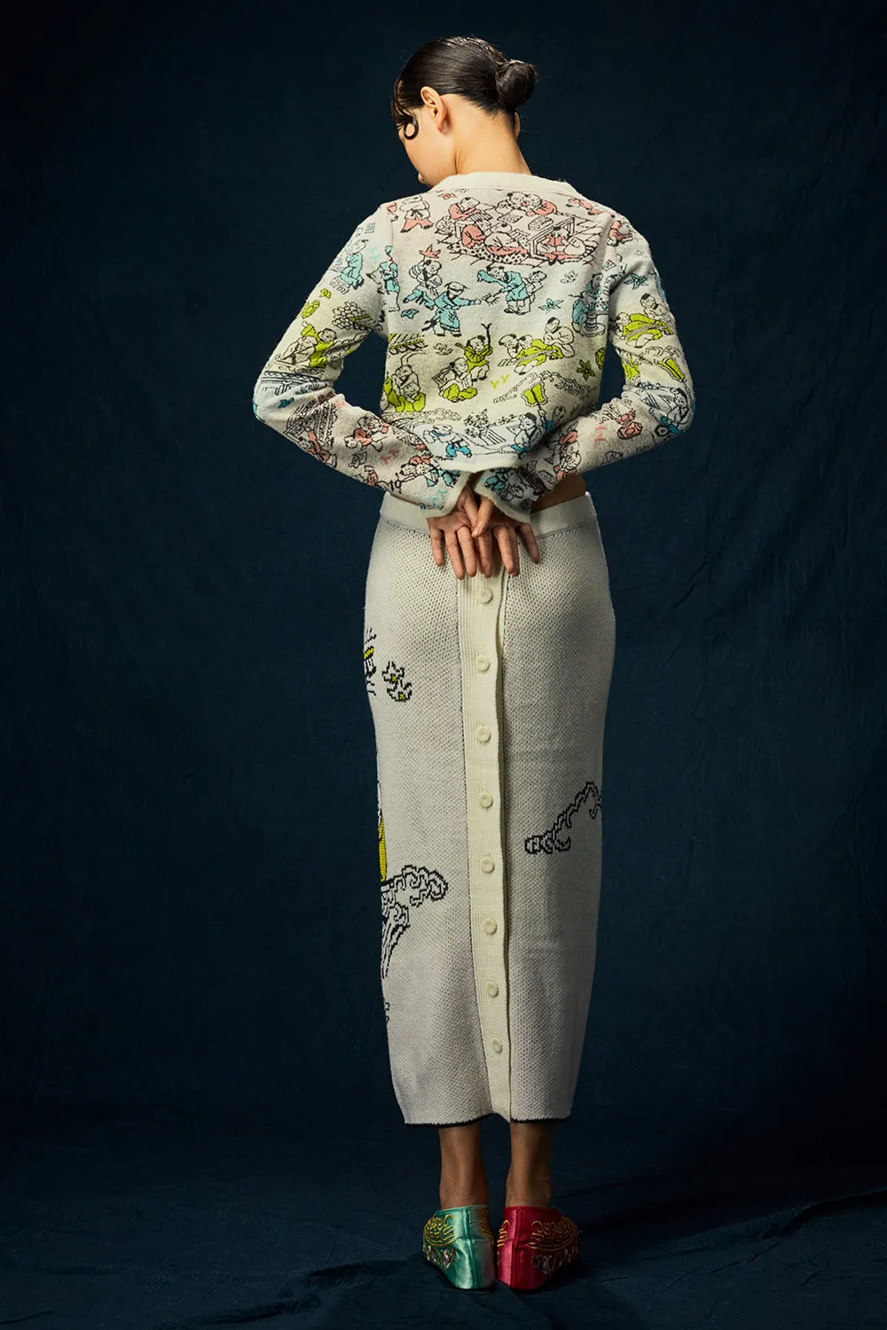 Laza Skirt in Ivory
