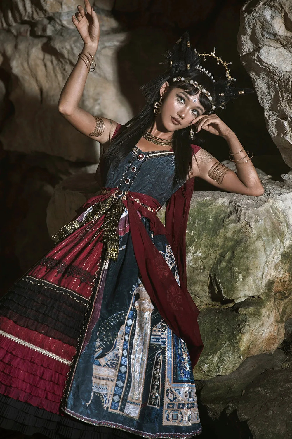 Miss Point~Dusk Best~Egyptian Lolita Dress Set Gorgeous JSK
