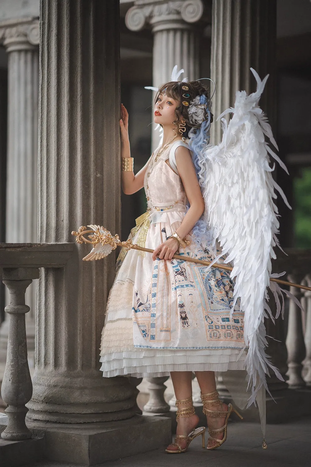 Miss Point~Dusk Best~Egyptian Lolita Dress Set Gorgeous JSK