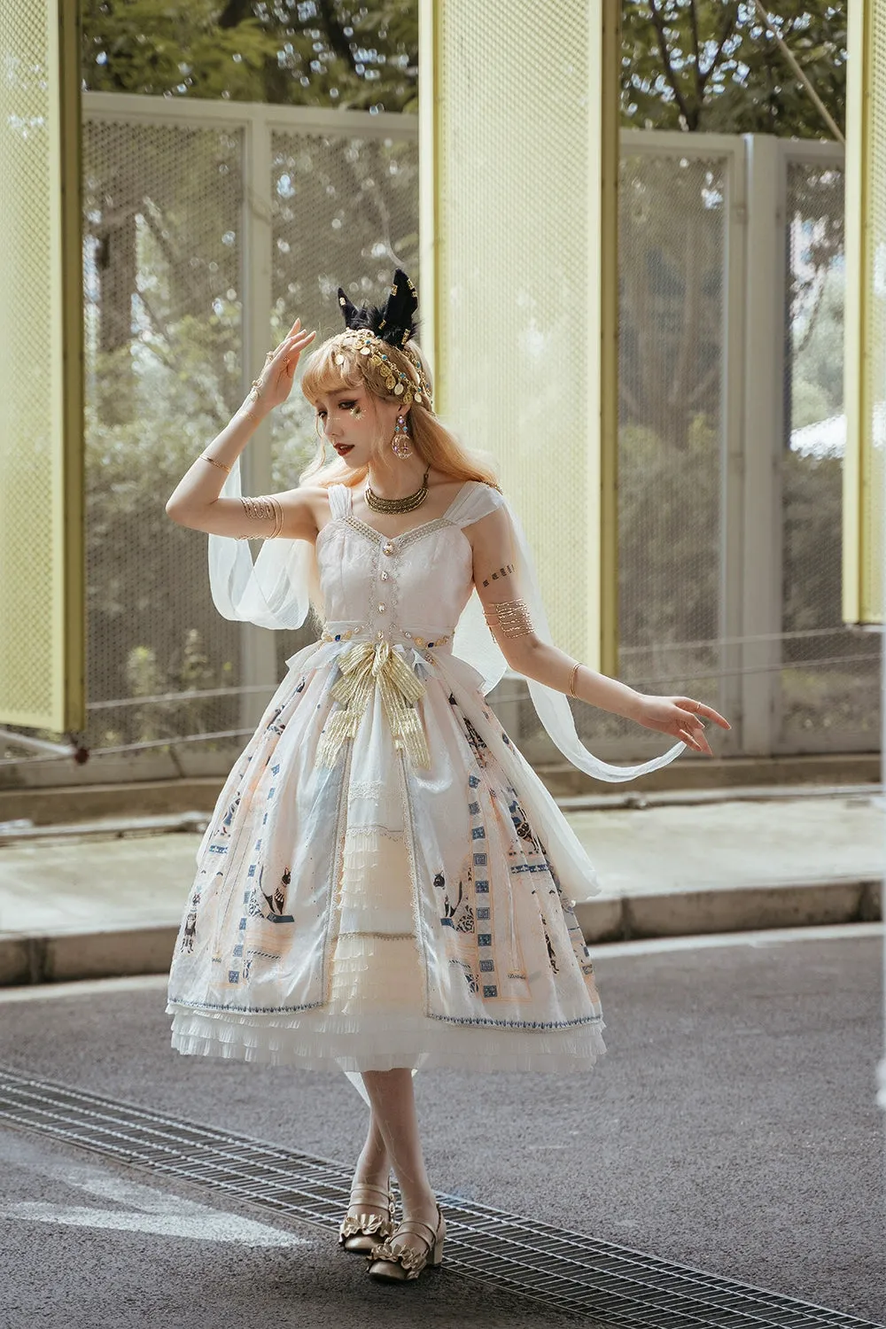 Miss Point~Dusk Best~Egyptian Lolita Dress Set Gorgeous JSK