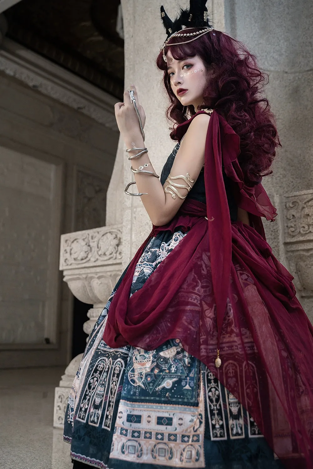 Miss Point~Dusk Best~Egyptian Lolita Dress Set Gorgeous JSK