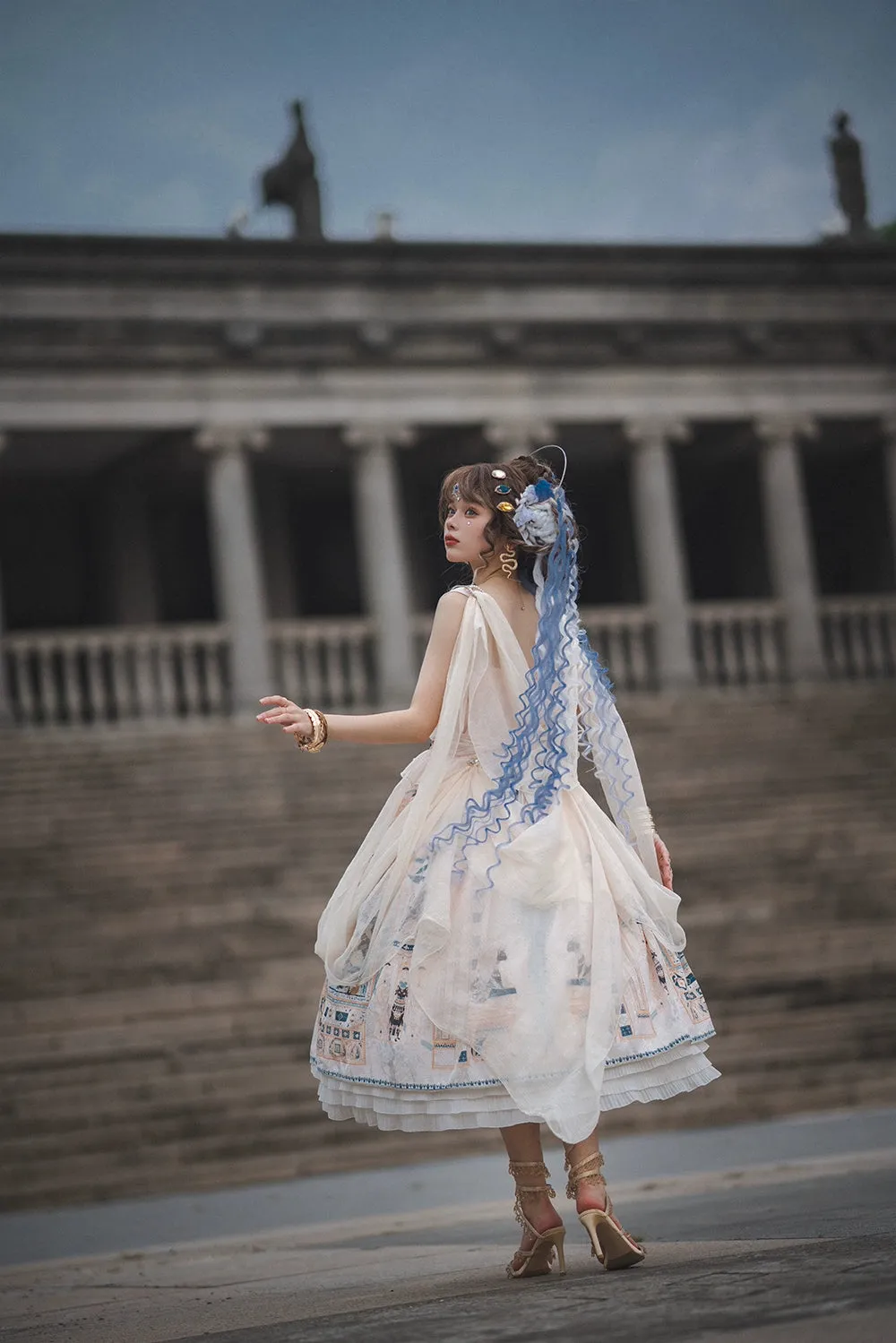 Miss Point~Dusk Best~Egyptian Lolita Dress Set Gorgeous JSK