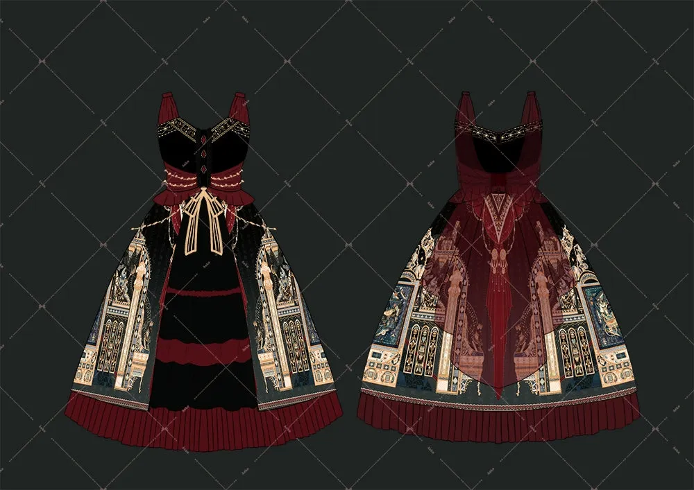 Miss Point~Dusk Best~Egyptian Lolita Dress Set Gorgeous JSK