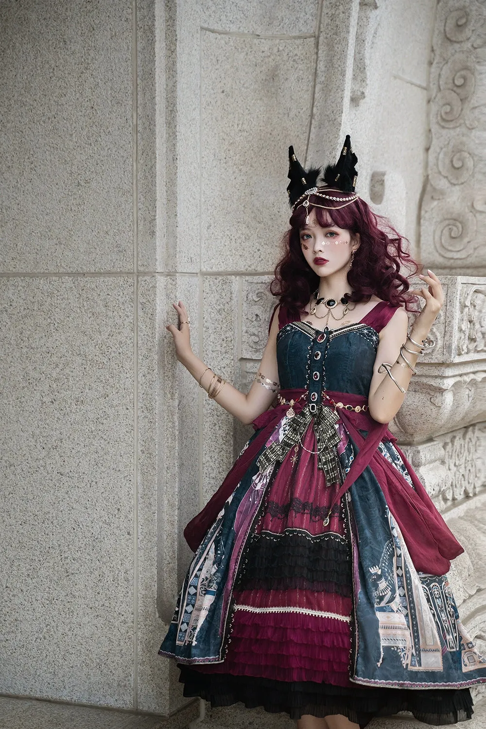 Miss Point~Dusk Best~Egyptian Lolita Dress Set Gorgeous JSK