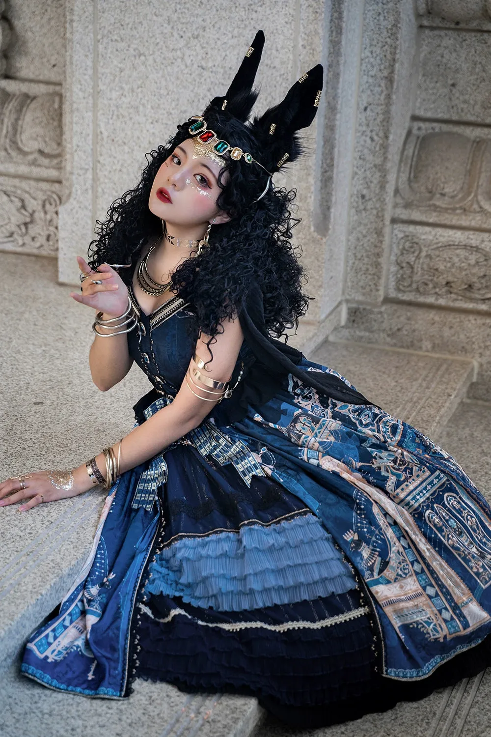 Miss Point~Dusk Best~Egyptian Lolita Dress Set Gorgeous JSK